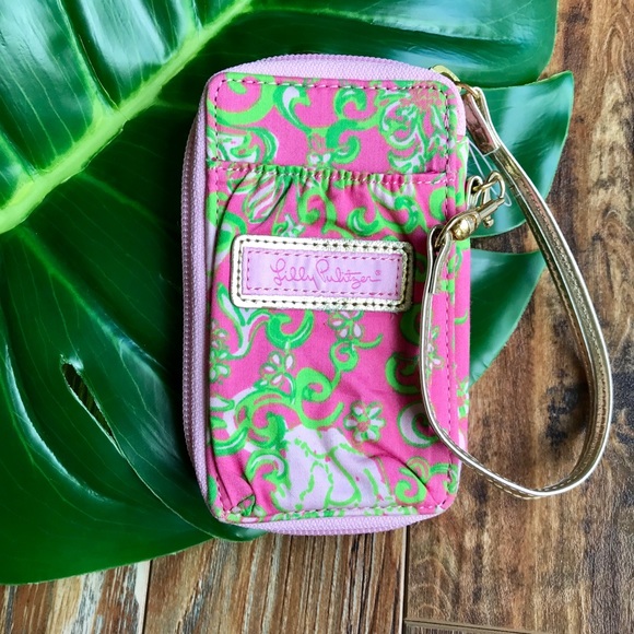 Lilly Pulitzer Accessories - NWT Lily Pullitzer 🌺 Carded ID Wristlet Sateen